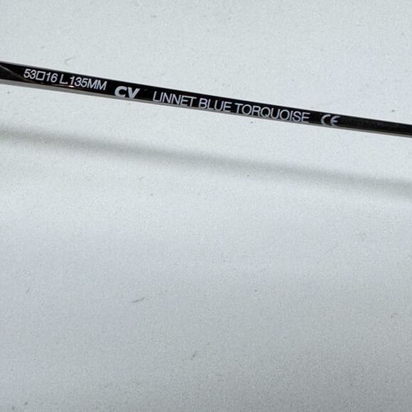 BCBGMAXAZRIA LINNET C Blue Toquoise Eyeglasses Frame 53-16-135mm H17643 - Picture 6 of 7